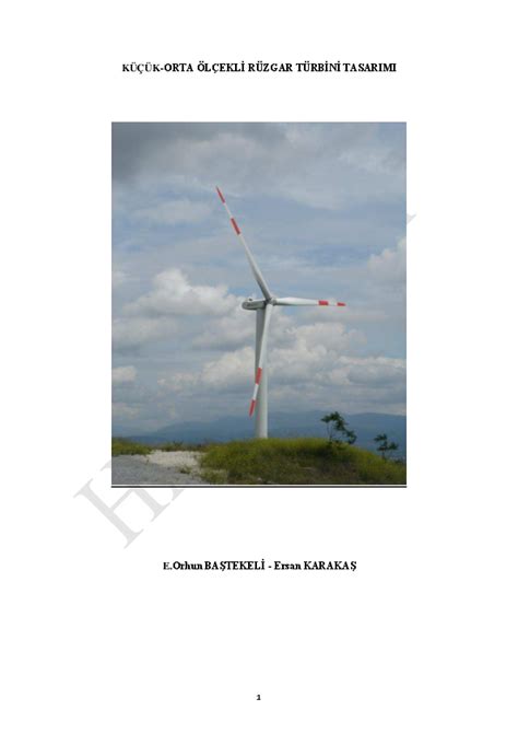 rüzgar türbini hesapları pdf